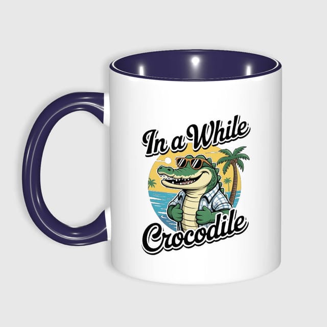 Funny Crocodile Pun 11oz Mug for Pun Lovers Summer Gift