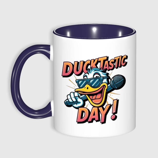 Funny Ducktastic Day Coffee Mug for Duck Lovers Daily Use