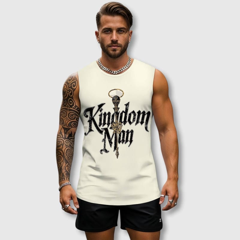 Kingdom Man Graphic Tank Top for Gym Men Workouts
