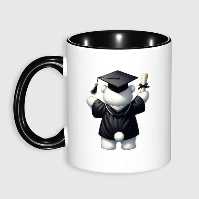 Cute Graduation Teddy Bear Mug for Graduates Gift & Daily Use