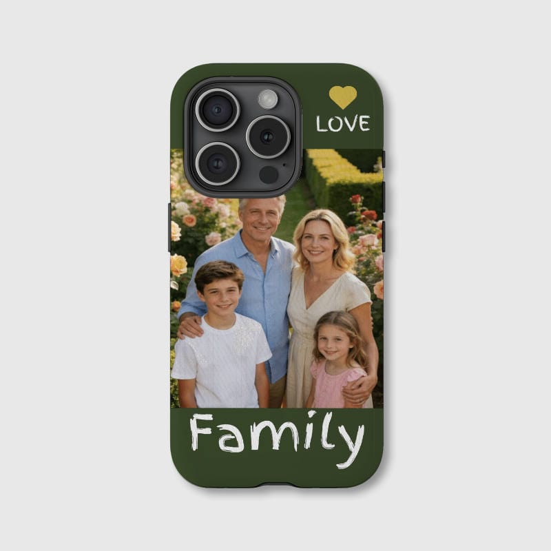 Custom Family Photo Magnetic Phone Case for Family Gift Daily Use