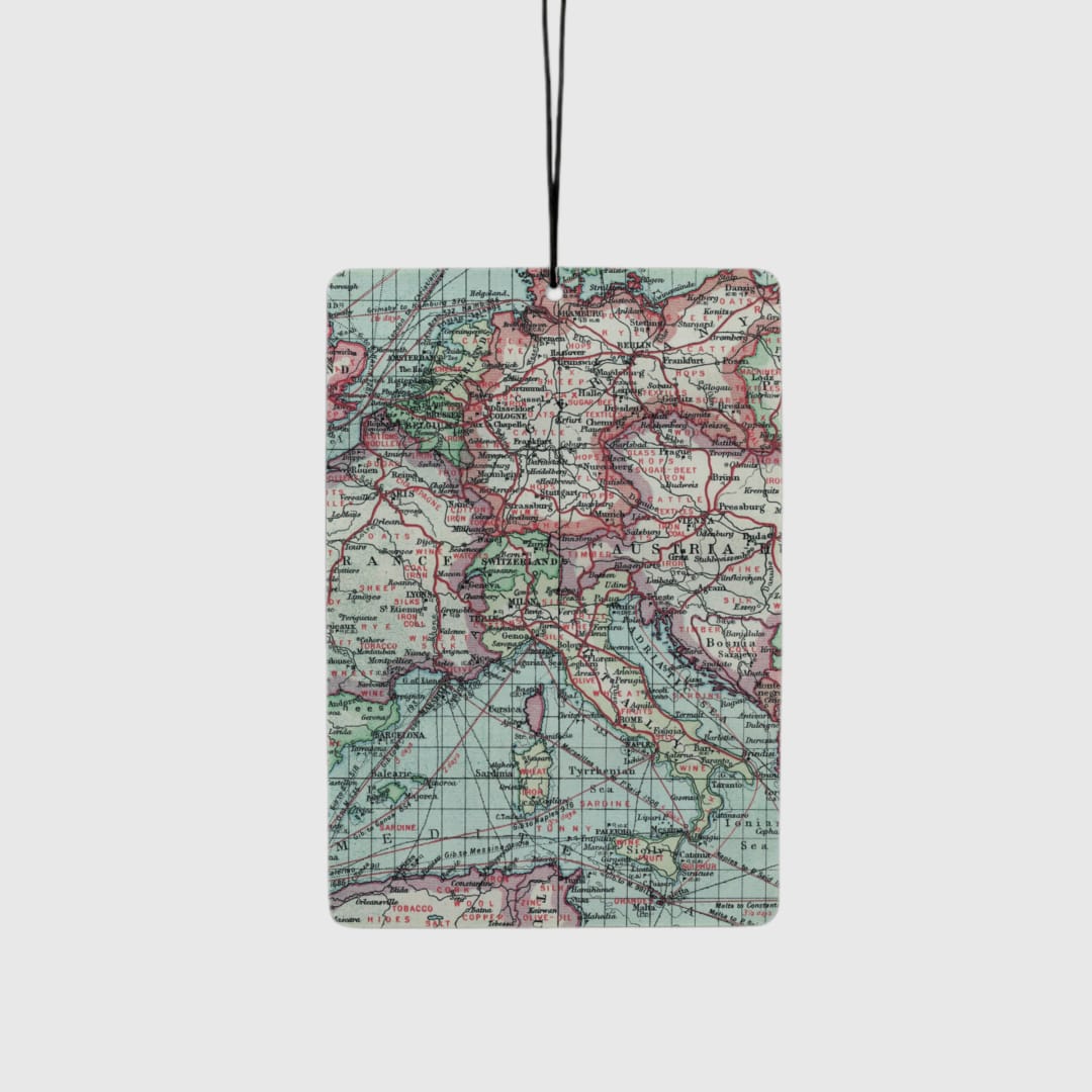 Cartography of Italy and Central Europe Air Freshener - 1