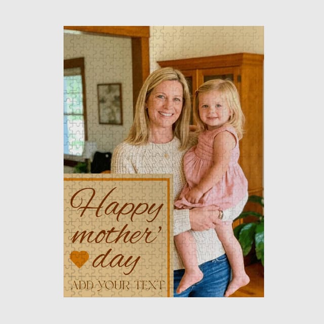 Custom Family Photo 500pc Puzzle for Mom Mother's Day Gift