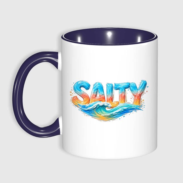 Salty Wave Coffee Mug for Beach Lovers Summer Gift