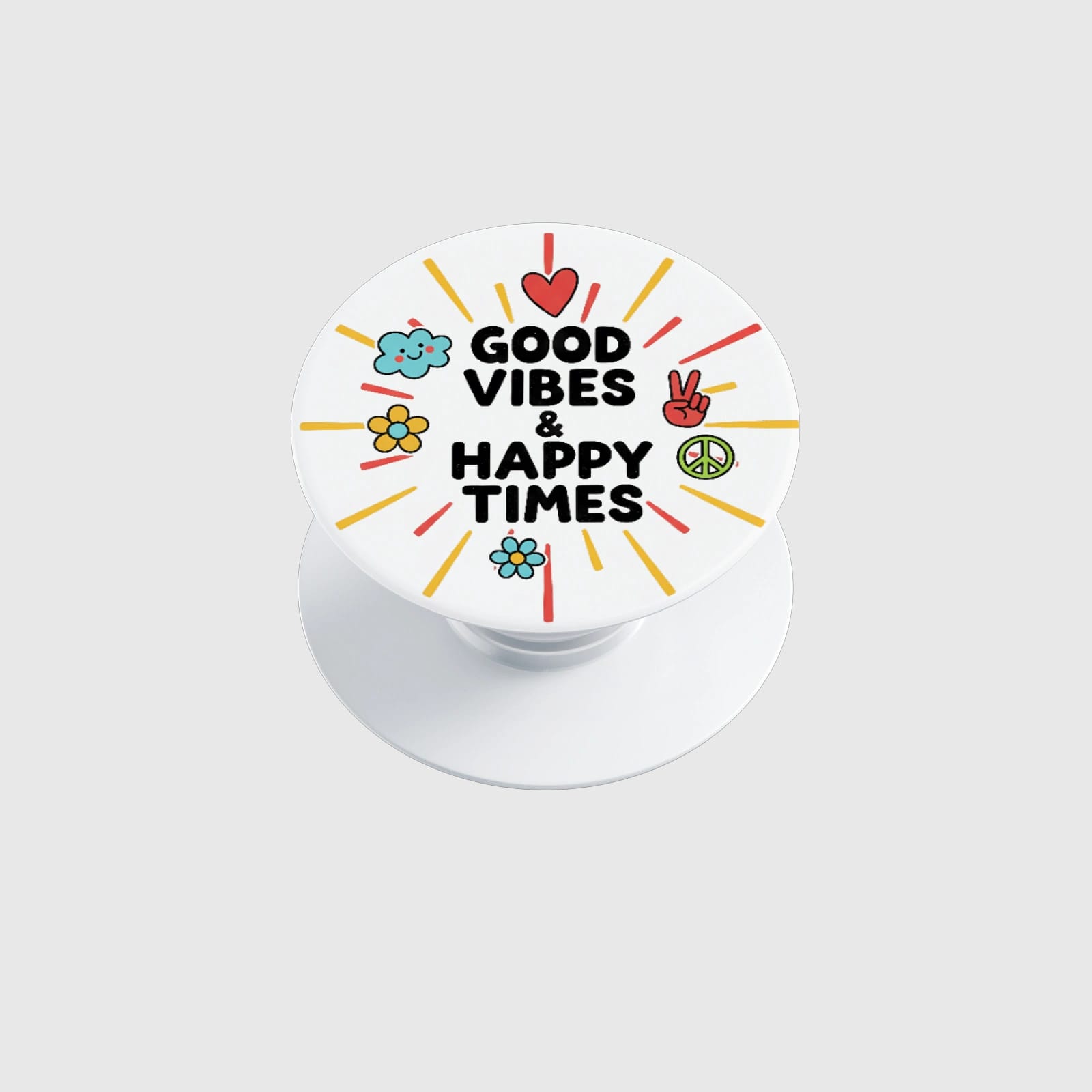 Good Vibes & Happy Times Phone Grip for Friend Gift