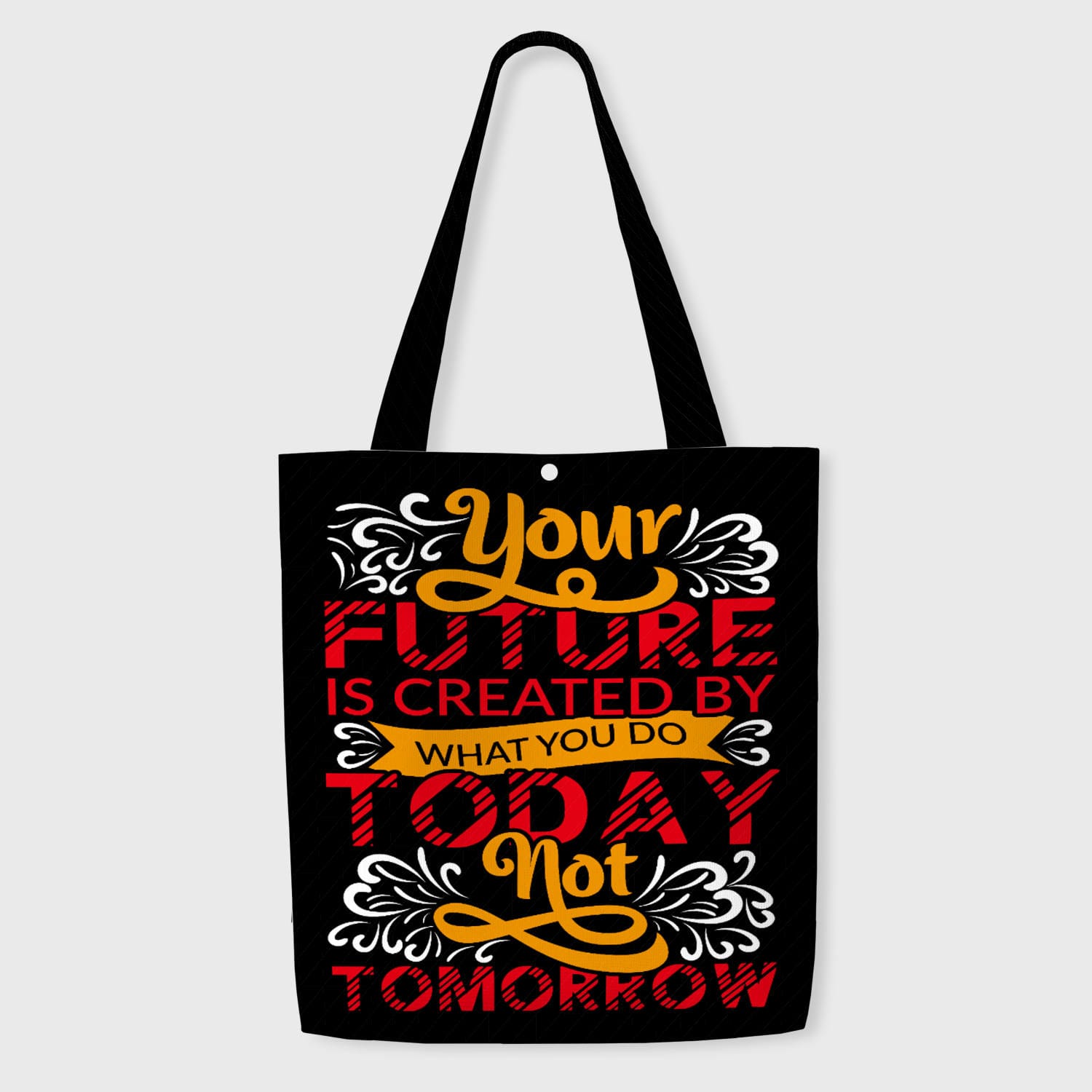 Motivational Quote Tote Bag for Students Graduation Gift