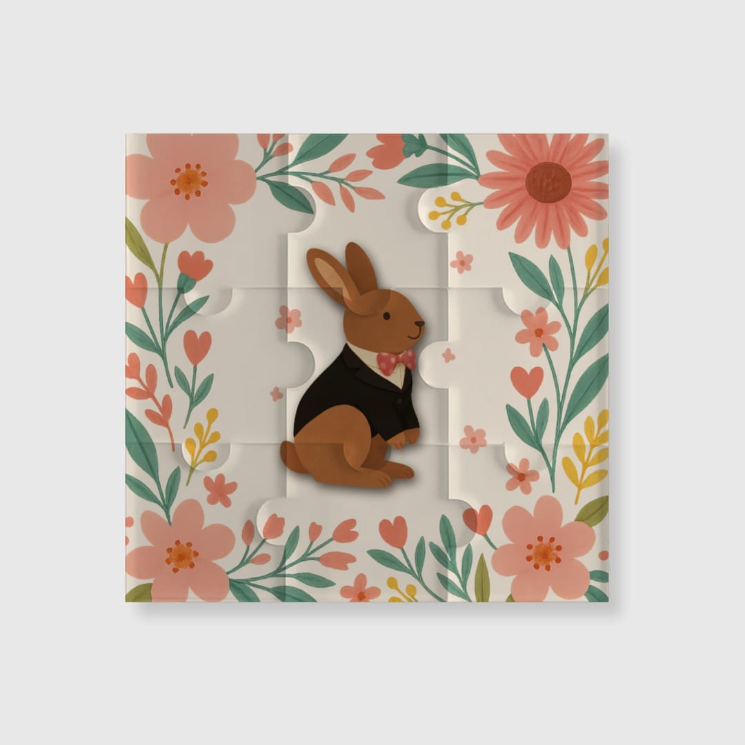 Custom Puzzle Fridge Magnet – Personalized Photo Refrigerator Magnet, Jigsaw-Style Design, Durable Print, Perfect for Home Décor & Gifts - 1