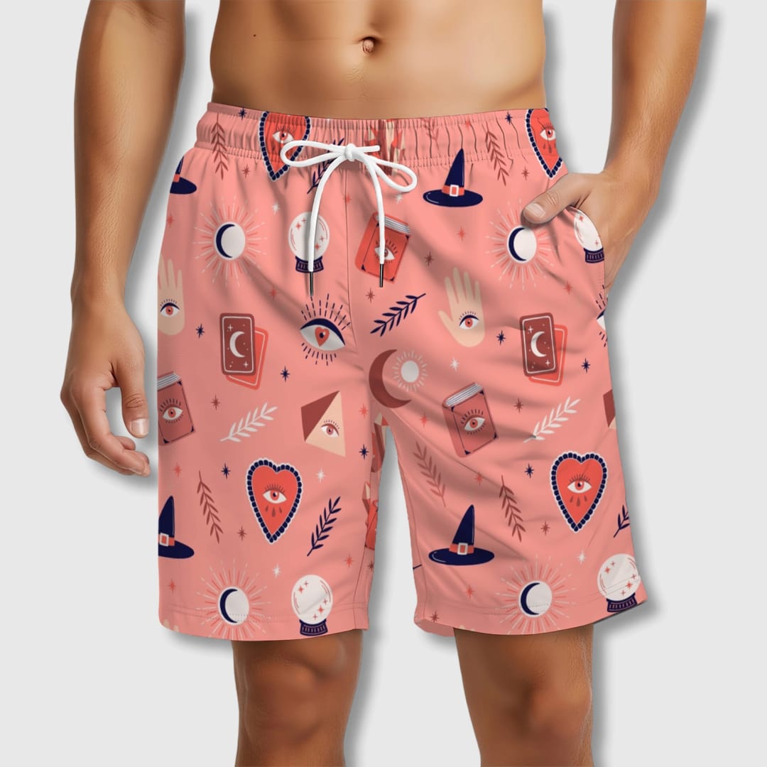 Personalized Beach Shorts - Custom Quick-Dry Polyester Swim Trunks | Perfect Summer Gift - 1