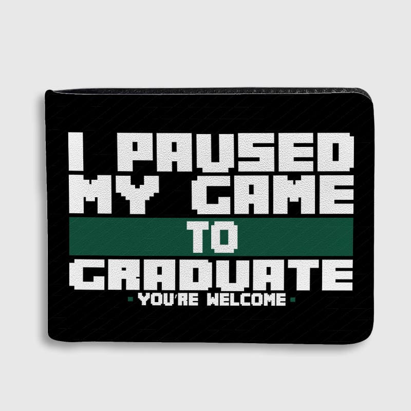 Funny Gamer Quote Bifold Wallet for Graduates Graduation Gift