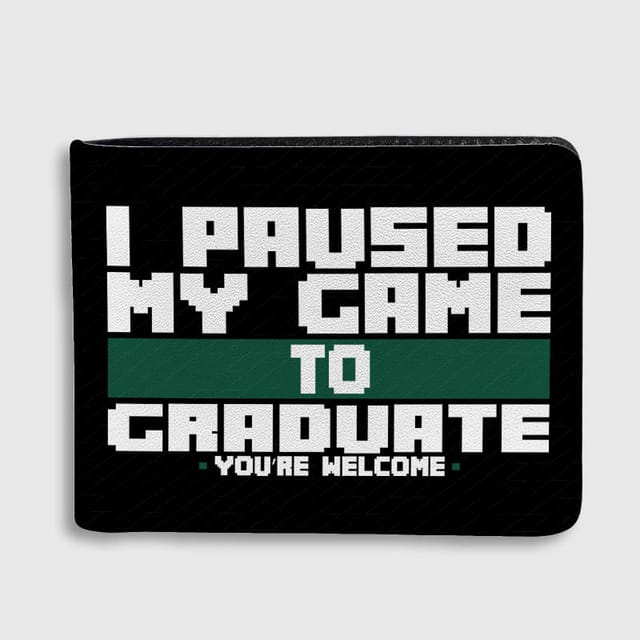 Funny Gamer Quote Bifold Wallet for Graduates Graduation Gift
