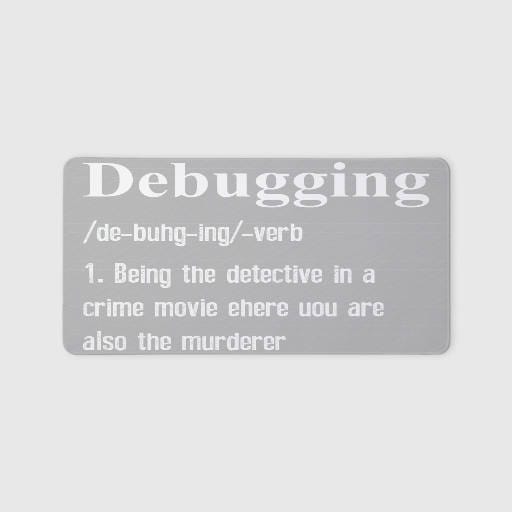 Funny Debugging Quote Large Extended Non-Slip Mouse Pad for Programmers Gift