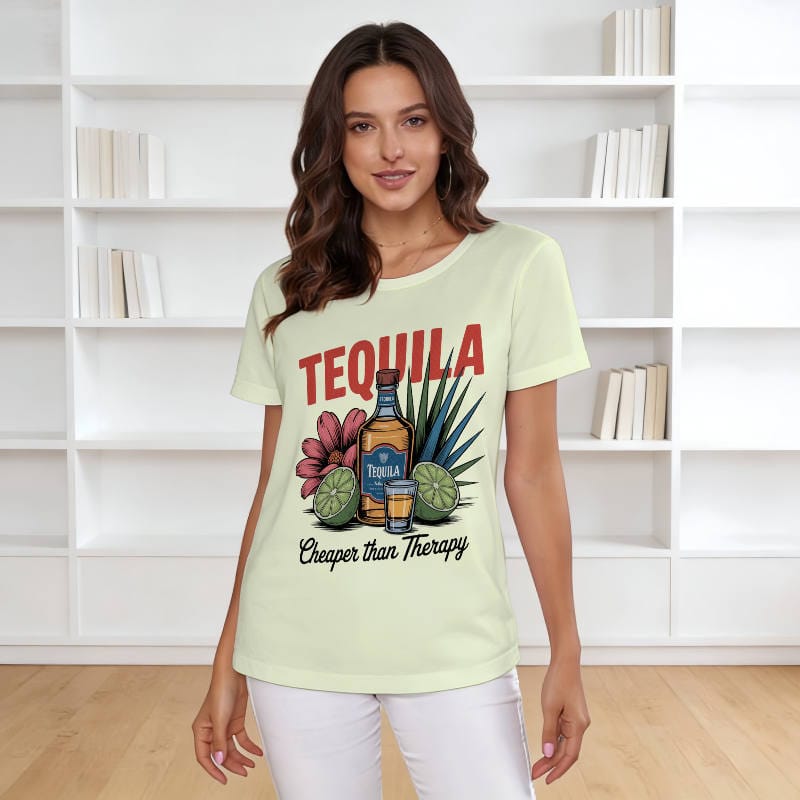 Funny Tequila Quote Women's T-Shirt for Cocktail Lovers Gift