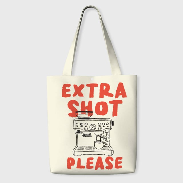 Funny Coffee Quote Tote for Coffee Lovers Daily Use