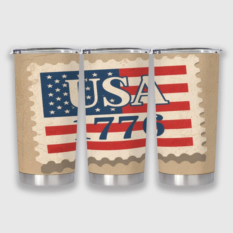 Patriotic USA 1776 Insulated Tumbler for 4th of July Gifts