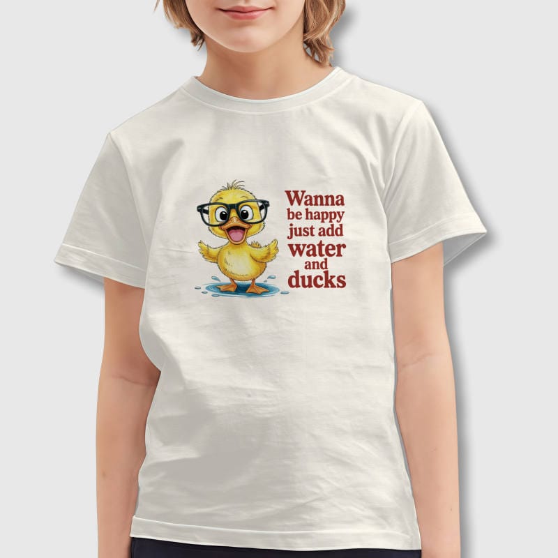 Cute Duck Funny Quote Kids T-Shirt for Easter Gift Daily Wear