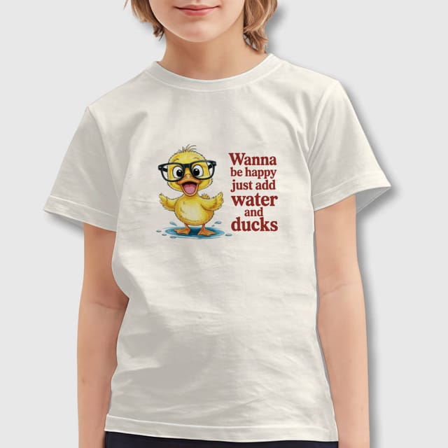 Cute Duck Funny Quote Kids T-Shirt for Easter Gift Daily Wear