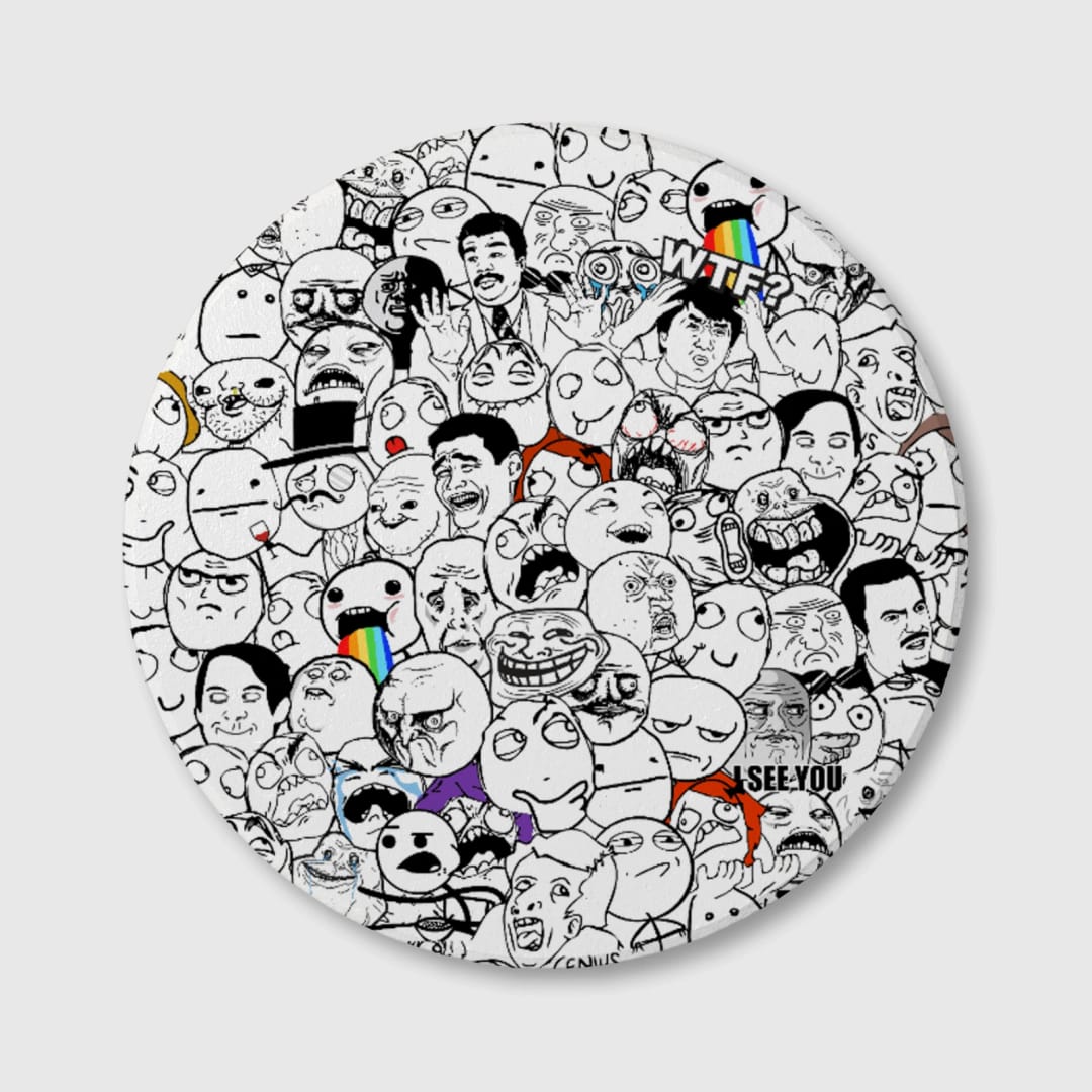 memeVsion Collection V01 Ceramic Coaster - 1