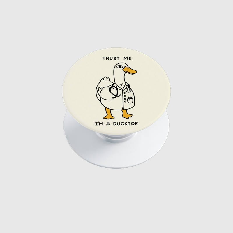 Funny Ducktor Pun Phone Grip for Nurses Nurse Day Gift