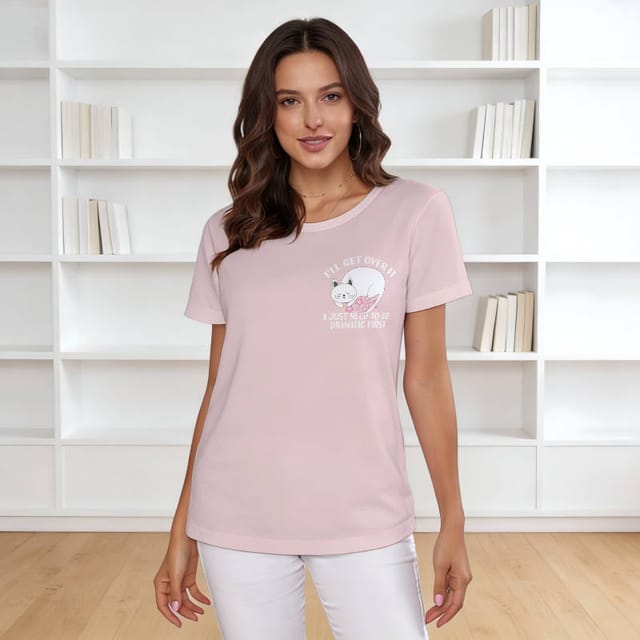 Funny Cat Dramatic Quote T-Shirt for Cat Lovers Daily Use