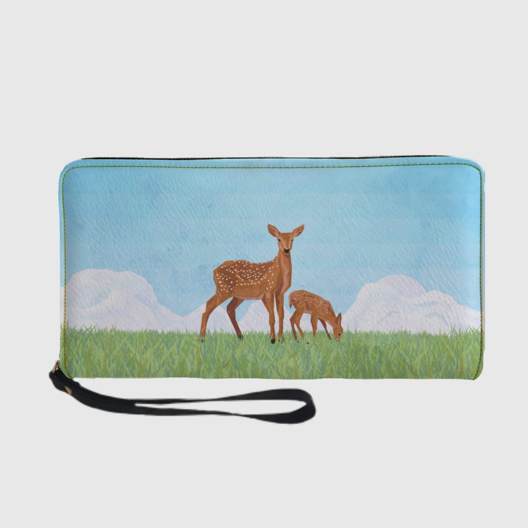 Fawns in the High Grass Zip Wallet - 1