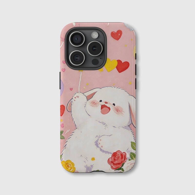 Cute Bunny Magnetic Phone Case for Rabbit Lovers Valentine Gift - 1