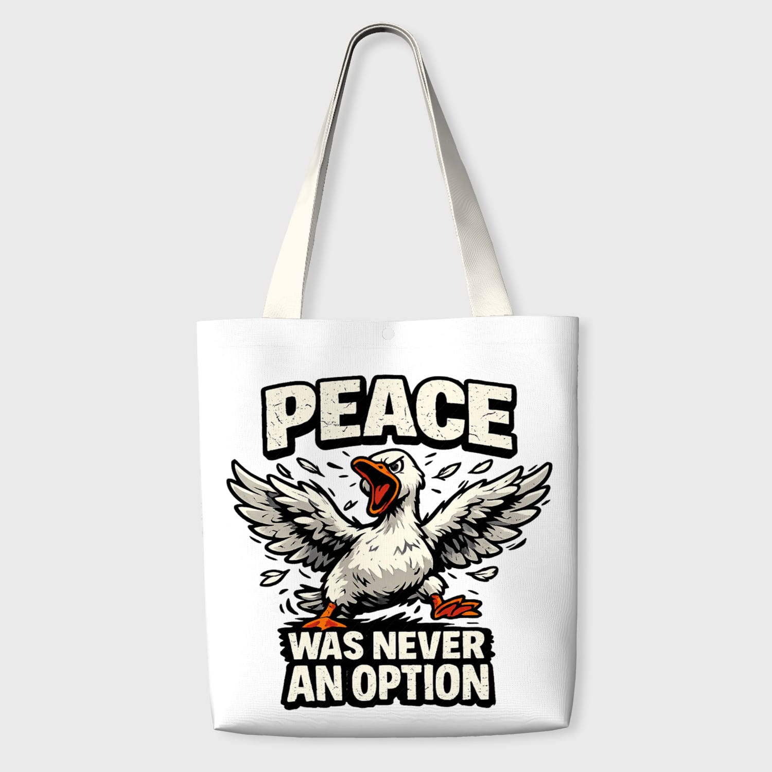 Funny Goose Quote Tote Bag for Animal Lovers Daily Use