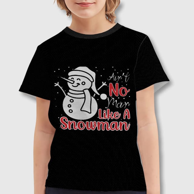 Funny Snowman Quote Kids T-Shirt for Christmas Daily Wear