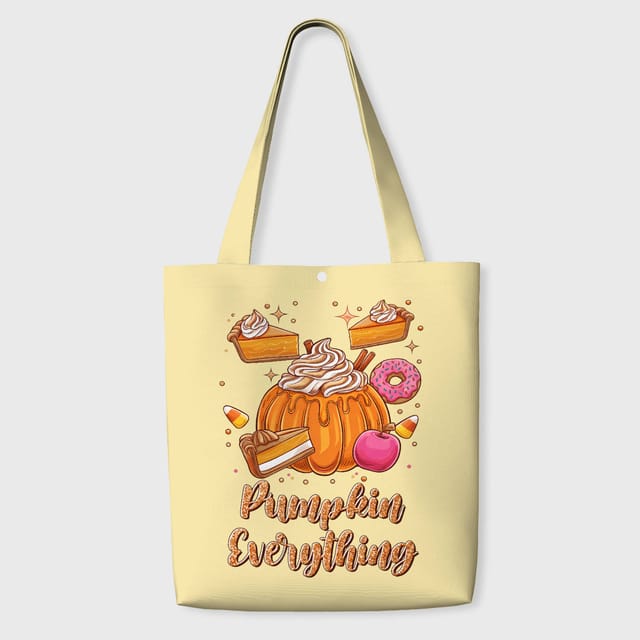 Pumpkin Everything Tote Bag Fall Thanksgiving Gift