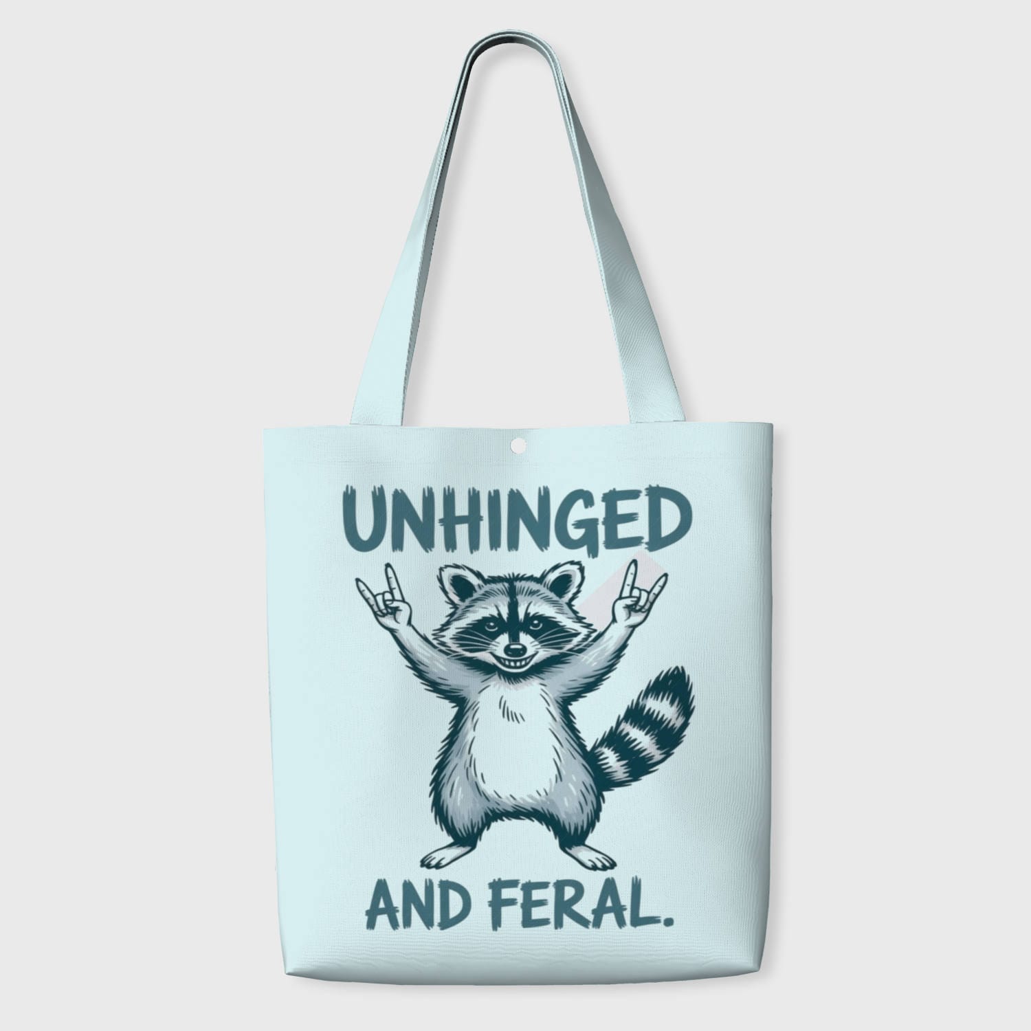 Funny Raccoon Tote Bag for Friends Birthday Gift