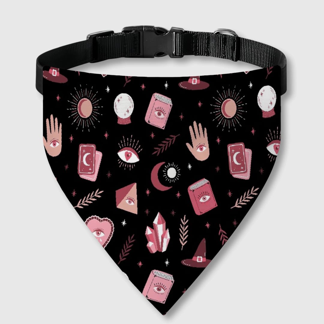 Custom Pet Bandana Bib – Personalized Dog & Cat Bib, Adjustable Tie-Up Pet Bib, Custom Name Pet Accessory Gift - 1