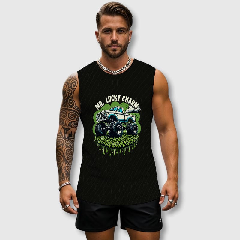 Mr Lucky Charm Men's Summer Workout Tank Top
