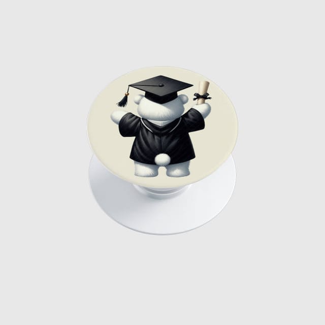 Cute Graduation Bear Phone Grip for Graduates Gift