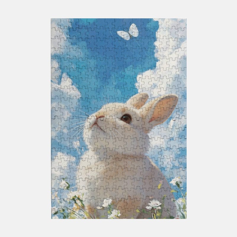 Cute Bunny 300 Piece Jigsaw Puzzle for Pet Lovers Easter Gift