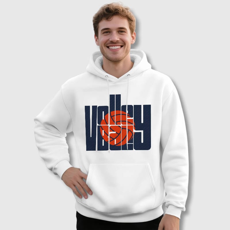 Valley Basketball Graphic Hoodie for Men Daily Wear & Gifting