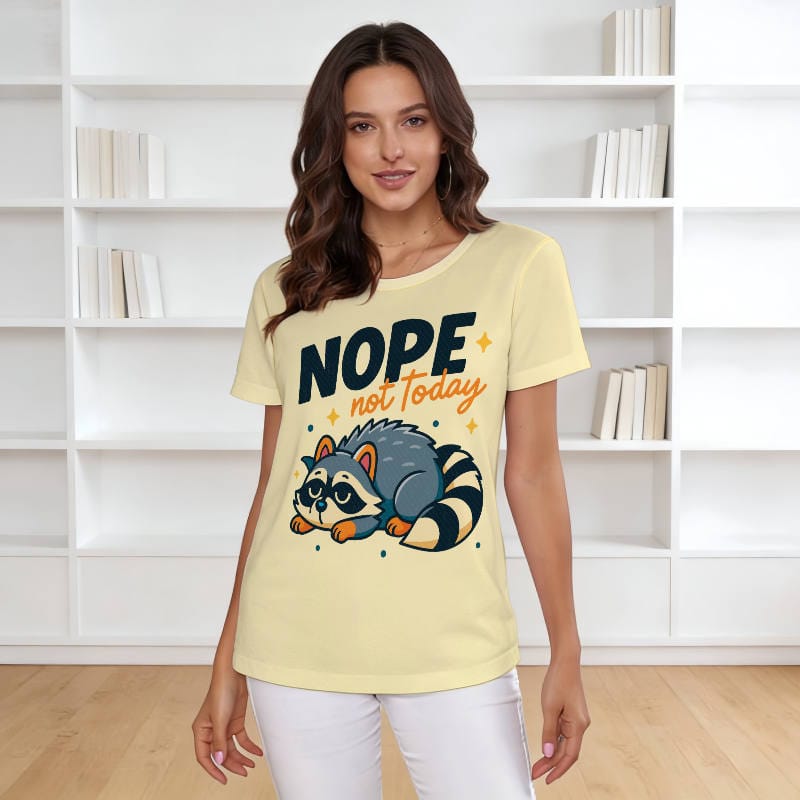 Funny Raccoon Quote Tee for Pet Lovers Daily Wear