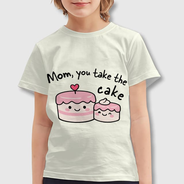 Cute Cake Pun Kids T-Shirt for Mom Mother's Day Gift