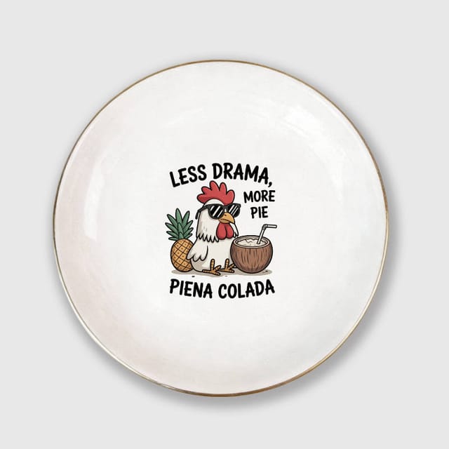 Funny Chicken Pun Jewelry Tray for Friend Summer Gift