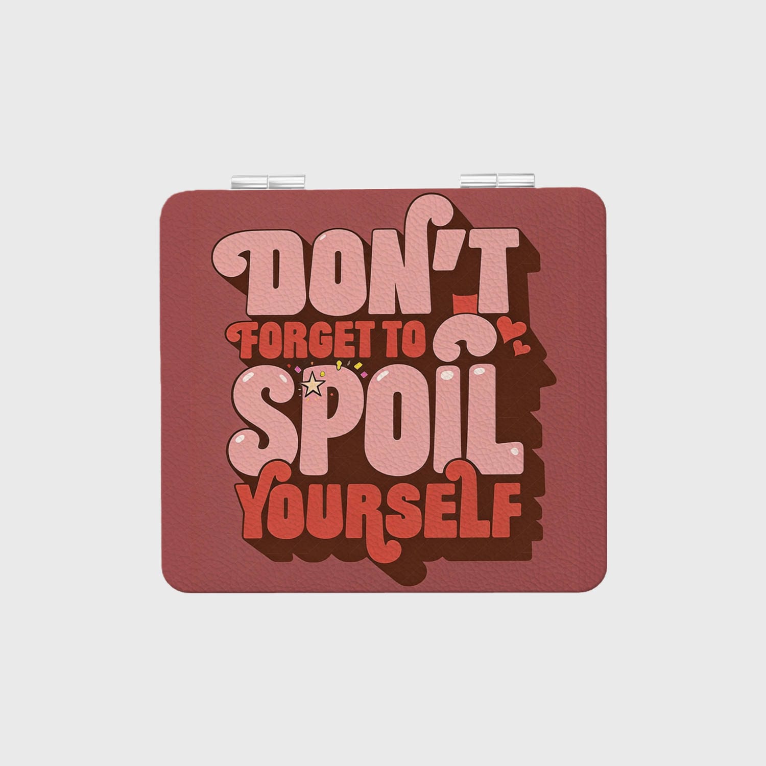 Self Love Quote Compact Makeup Mirror for Her Daily Use