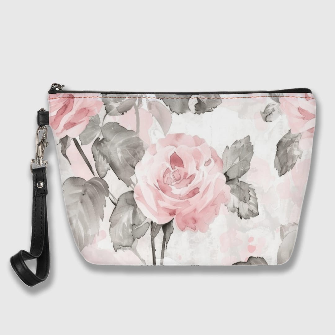 Portable Cosmetic Bag Personalized PU Makeup Pouch for Travel & Daily Use - 1