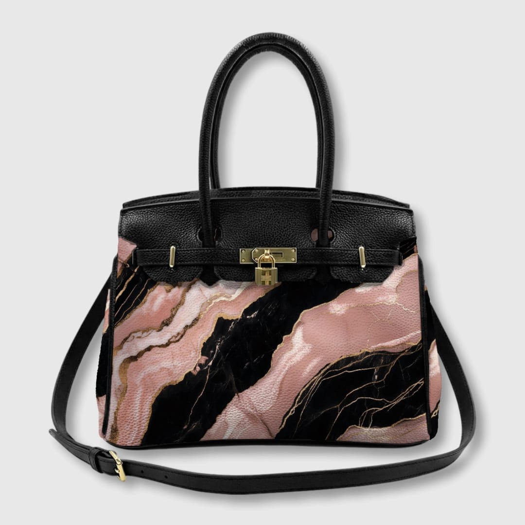 Midnight Rose Quartz PU Handbag - 1
