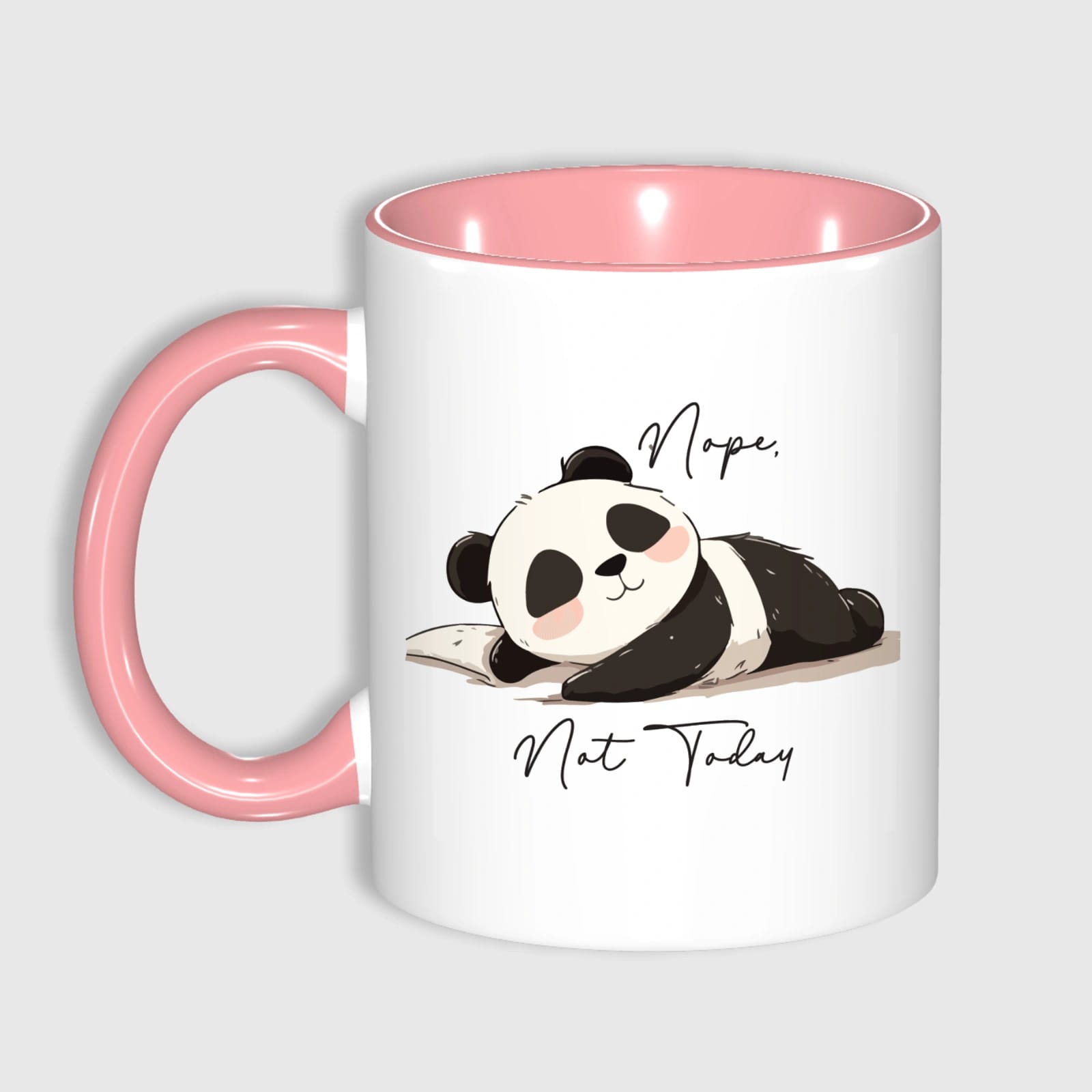 11oz Lazy Panda Quote Coffee Mug for Panda Lovers