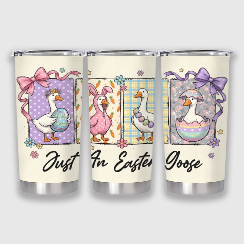 Cute Easter Goose Stainless Steel Tumbler for Easter Gift