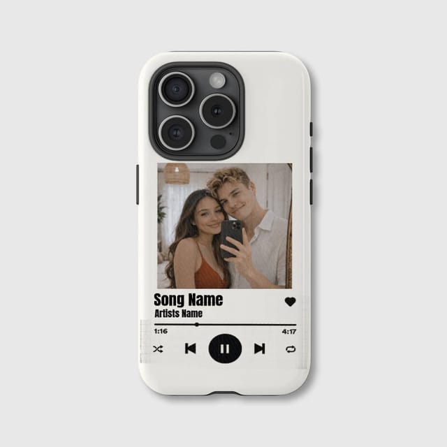 Custom Spotify Photo Phone Case for Couples Anniversary Gift