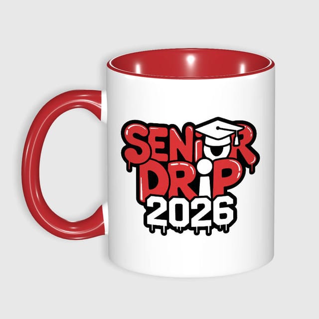 Senior Drip 2026 Ceramic Mug for 2026 Grads Grad Gift