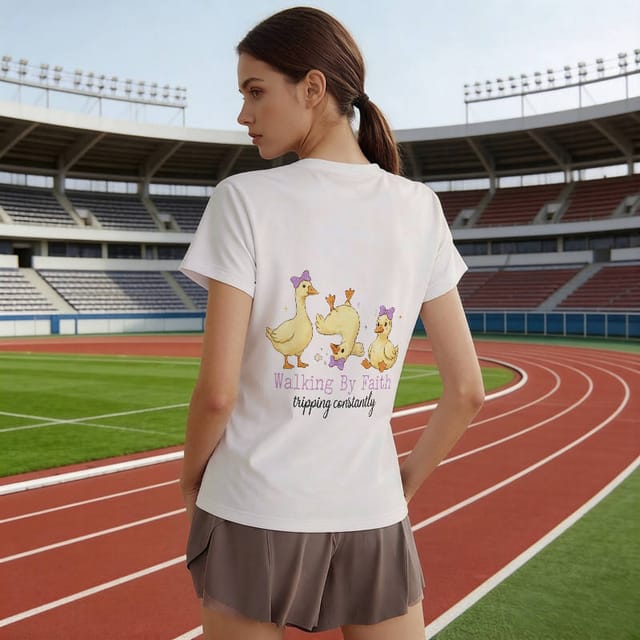 Funny Duck Quote Women's T-Shirt for Daily Wear & Gifts