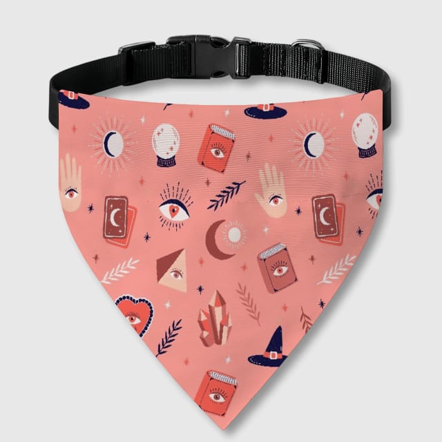 Custom Pet Bandana Bib – Personalized Dog & Cat Bib, Adjustable Tie-Up Pet Bib, Custom Name Pet Accessory Gift