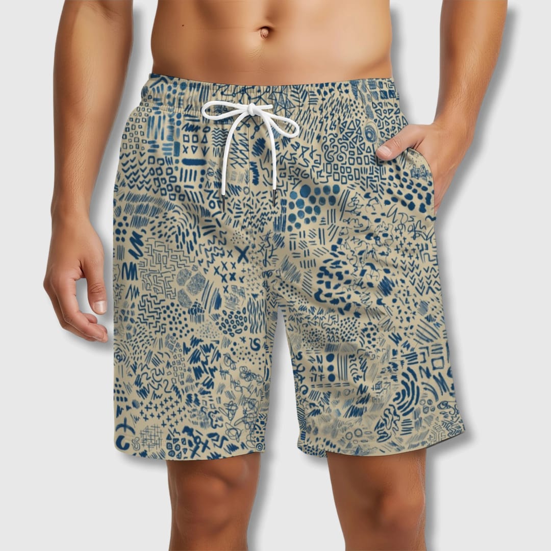 Mental Noise Beach Shorts - 1