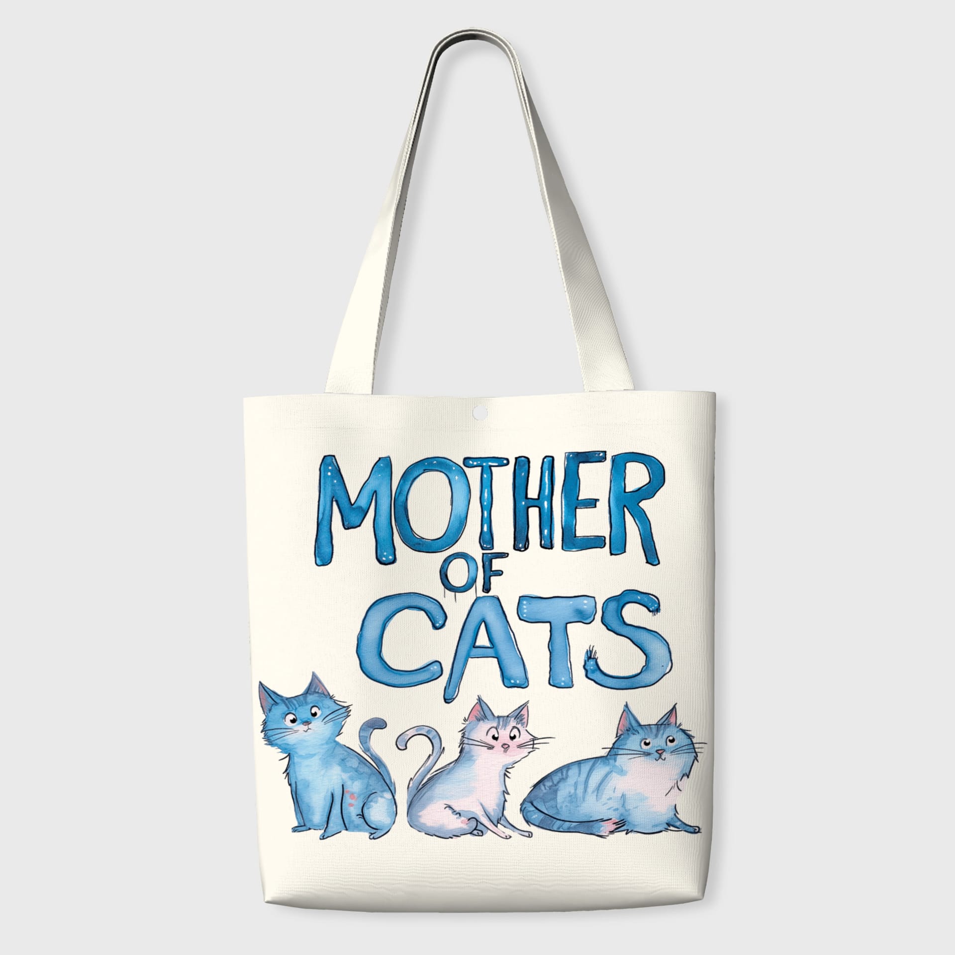 Mother of Cats Tote Bag for Cat Lovers Daily Use