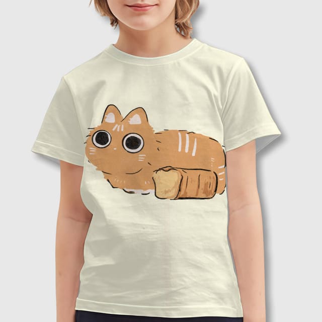 Funny Loaf Cat Kids T-Shirt for Cat Lover Gifts
