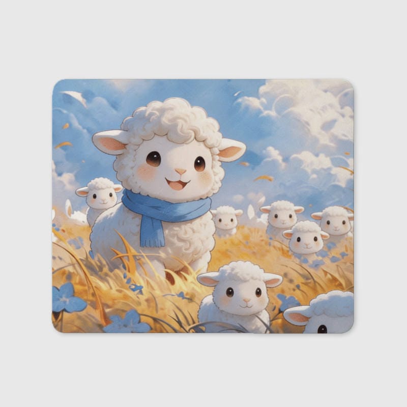Cute Fluffy Sheep Mouse Pad for Pet Lovers Daily Office Use - 1